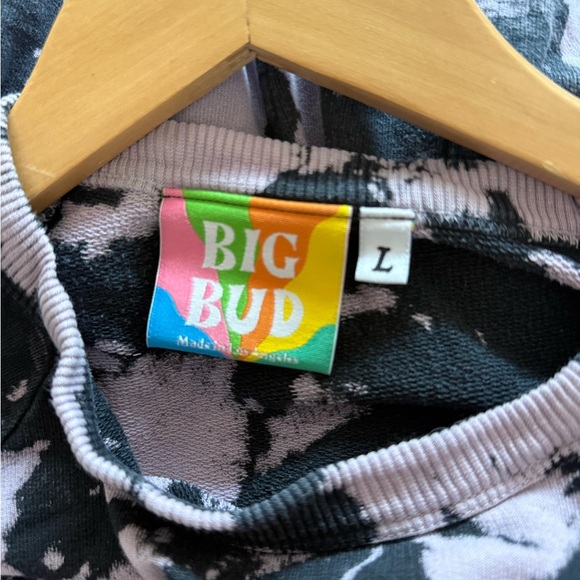 Big Bud Press Tie Dye Crewneck Sweatshirt | Size Large - Picture 8 of 8